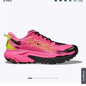 Hoka Women's Vibrant Pink and Black Athletic Shoes